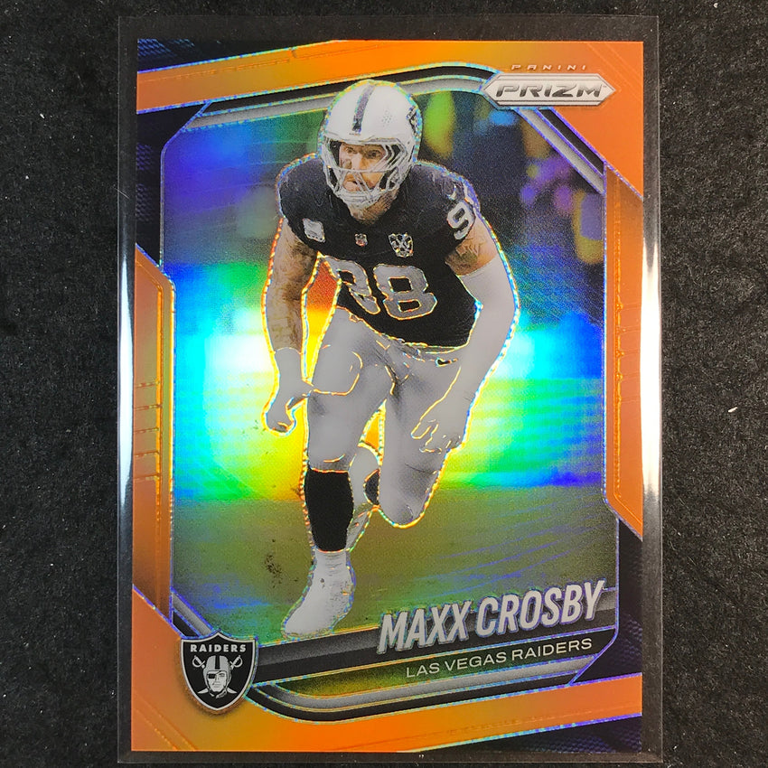 2025 Prizm Football MAXX CROSBY Base Orange /249 #195