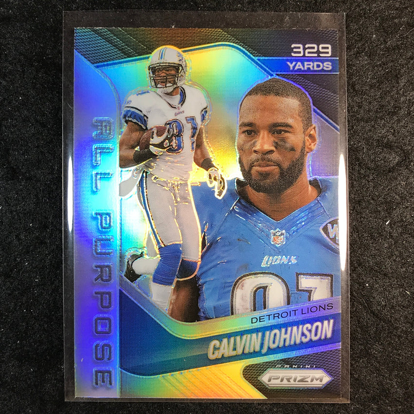 2025 Prizm Football CALVIN JOHNSON All Purpose Prizms Silver #18