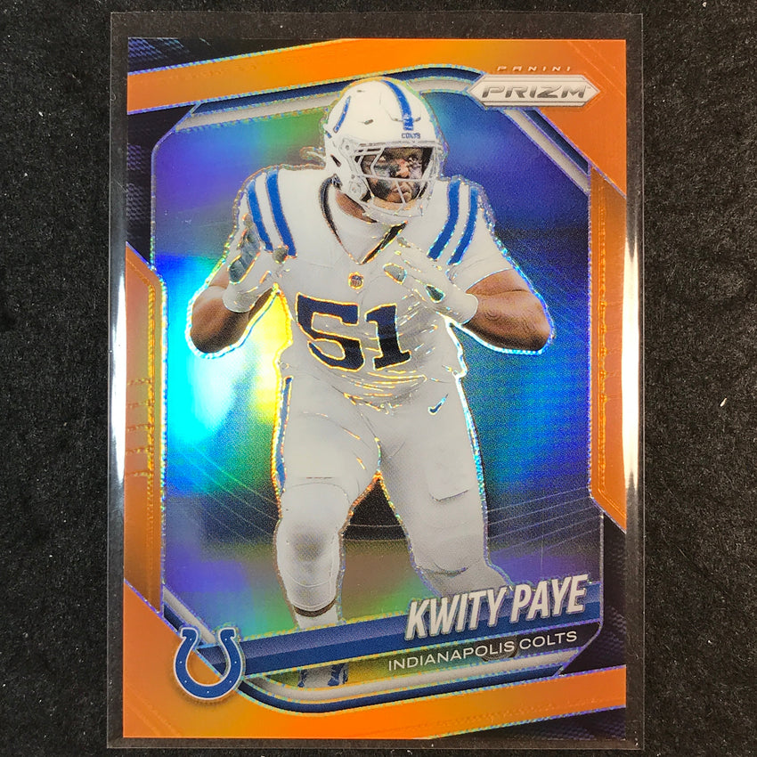 2025 Prizm Football KWITY PAYE Base Orange /249 #286