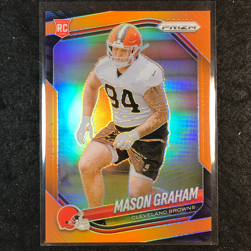 2025 Prizm Football MASON GRAHAM Rookie Base Orange /249 #354