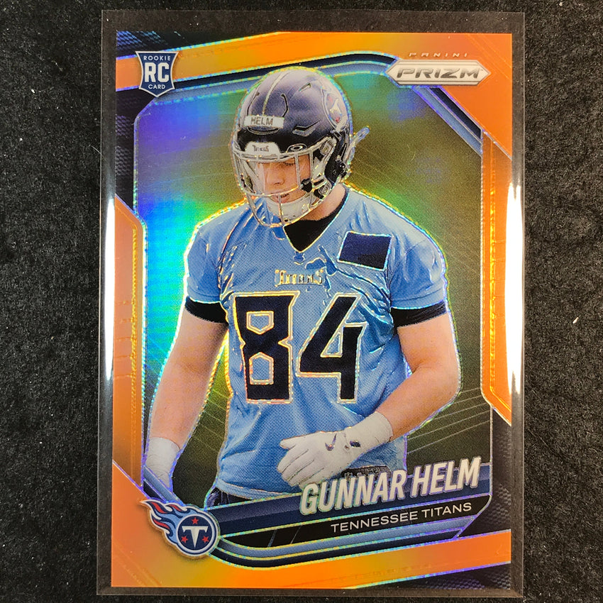 2025 Prizm Football GUNNAR HELM Rookie Base Orange /249 #359