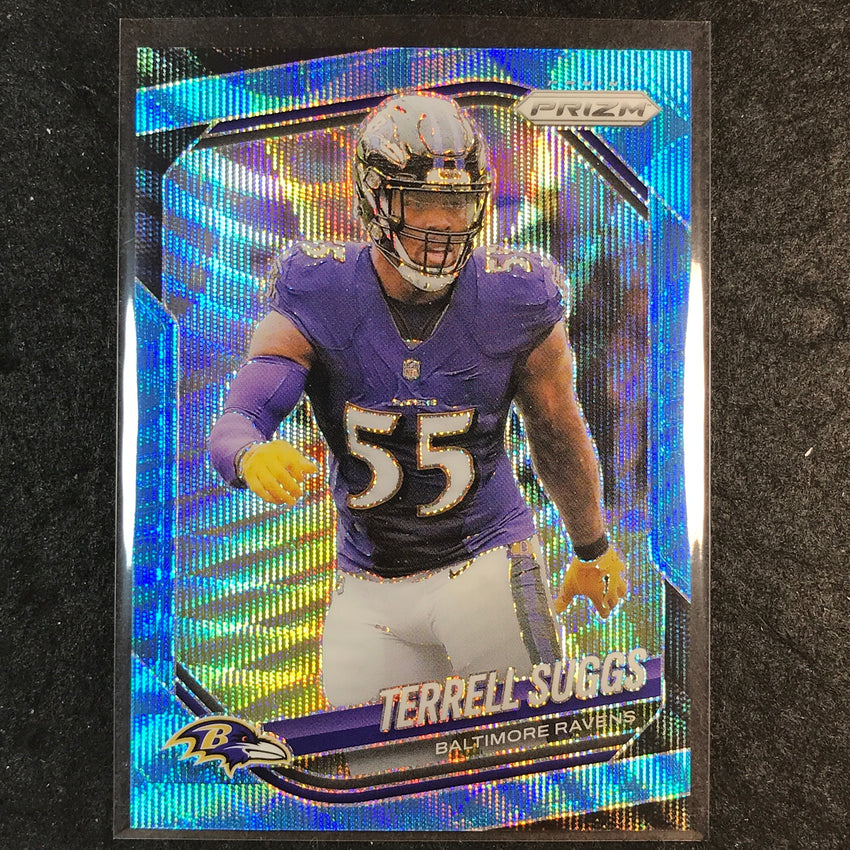 2025 Prizm Football TERRELL SUGGS Base Blue Wave /230 #93