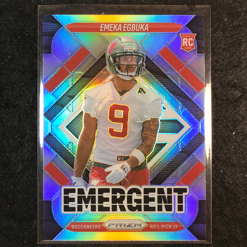 2025 Prizm Football EMEKA EGBUKA Emergent Rookie Silver #3