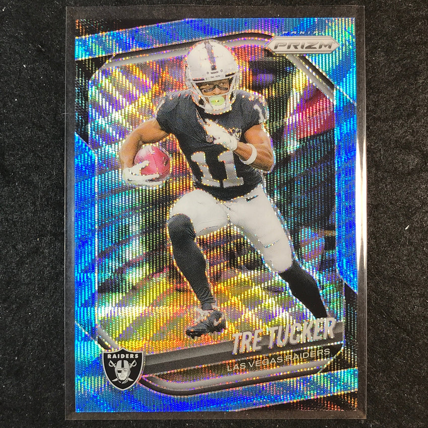 2025 Prizm Football TRE TUCKER Base Blue Wave /230 #162