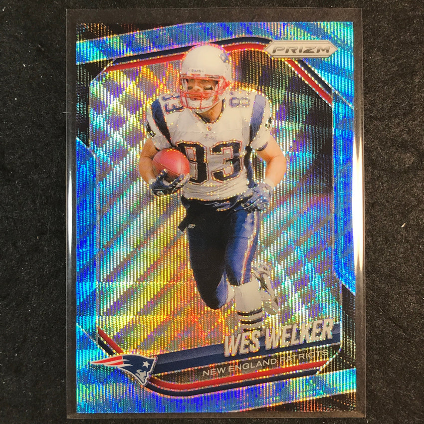 2025 Prizm Football WES WELKER Base Blue Wave /230 #181