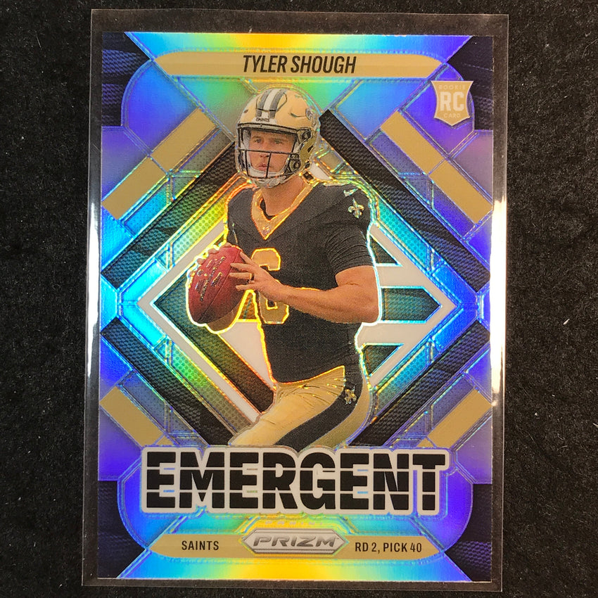 2025 Prizm Football TYLER SHOUGH Emergent Rookie Silver #8