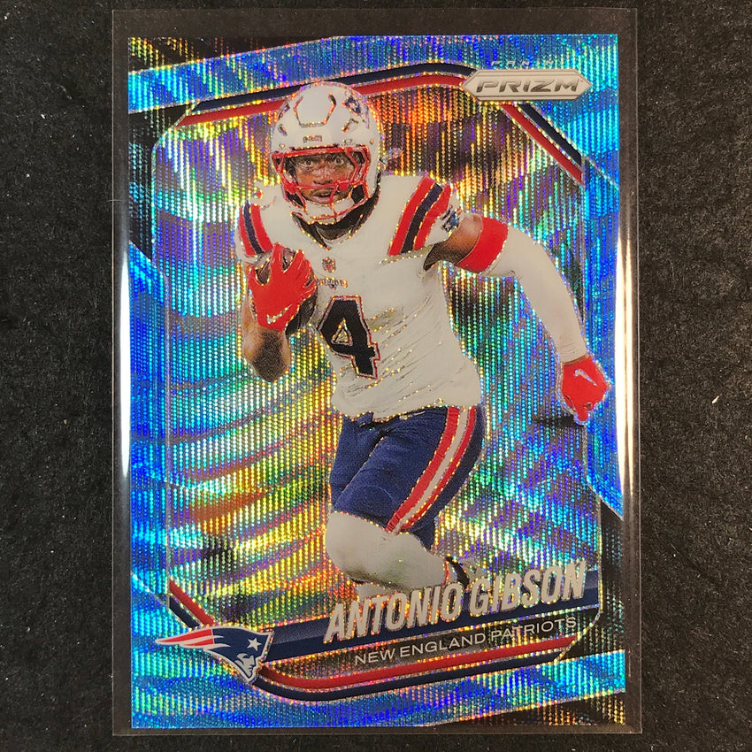2025 Prizm Football ANTONIO GIBSON Base Blue Wave /230 #224