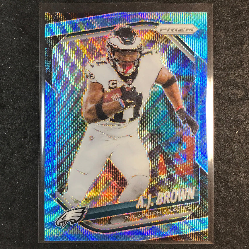 2025 Prizm Football A.J. BROWN Base Blue Wave /230 #253