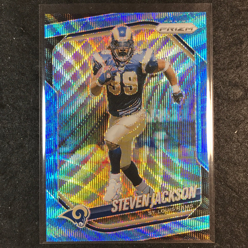 2025 Prizm Football STEVEN JACKSON Base Blue Wave /230 #289