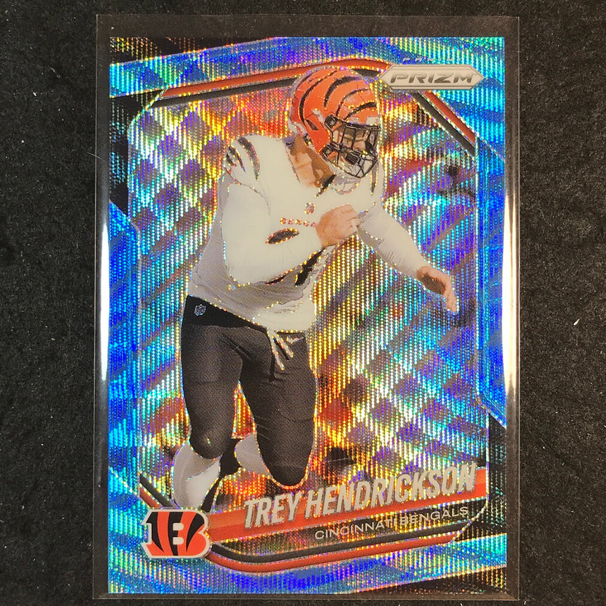 2025 Prizm Football TREY HENDRICKSON Base Blue Wave /230 #291