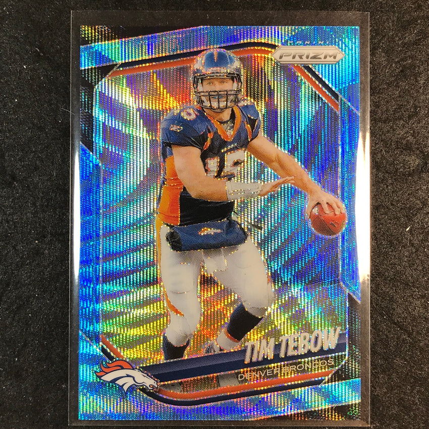 2025 Prizm Football TIM TEBOW Base Blue Wave /230 #300