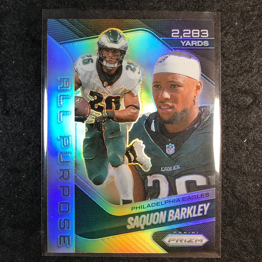 2025 Prizm Football SAQUON BARKLEY All Purpose Prizms Silver #1