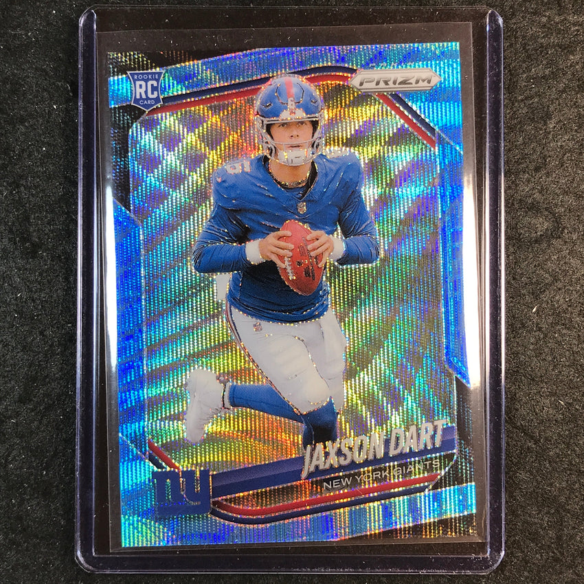 2025 Prizm Football JAXSON DART Rookie Base Blue Wave /230 #332