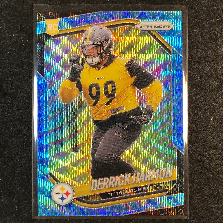 2025 Prizm Football DERRICK HARMON Rookie Base Blue Wave /230 #368