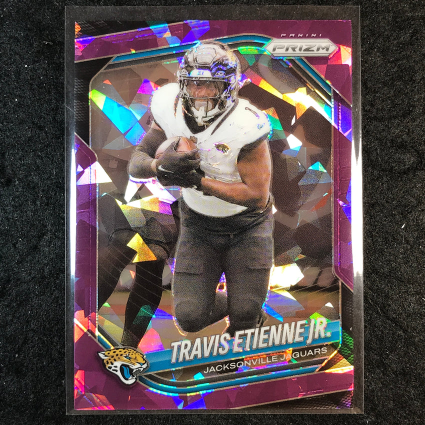 2025 Prizm Football TRAVIS ETIENNE JR. Base Purple Ice /225 #68