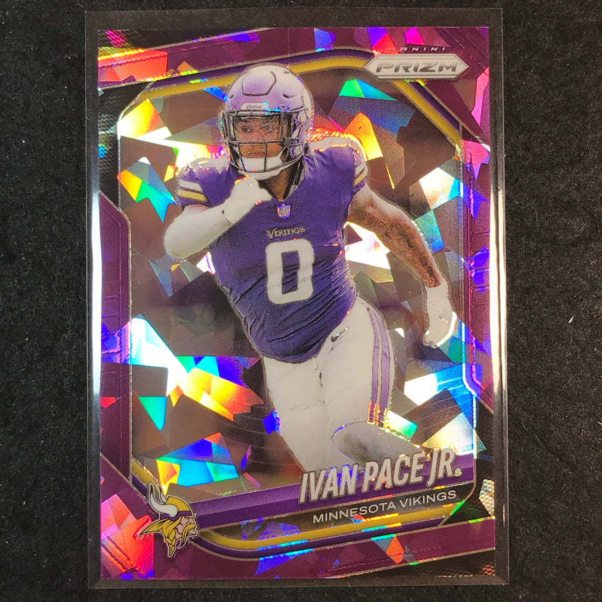 2025 Prizm Football IVAN PACE JR. Base Purple Ice /225 #77