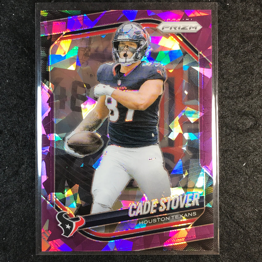 2025 Prizm Football CADE STOVER Base Purple Ice /225 #101