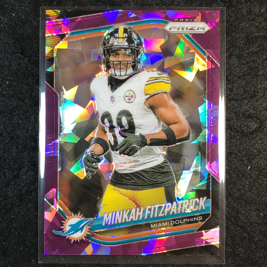 2025 Prizm Football MINKAH FITZPATRICK Base Purple Ice /225 #132