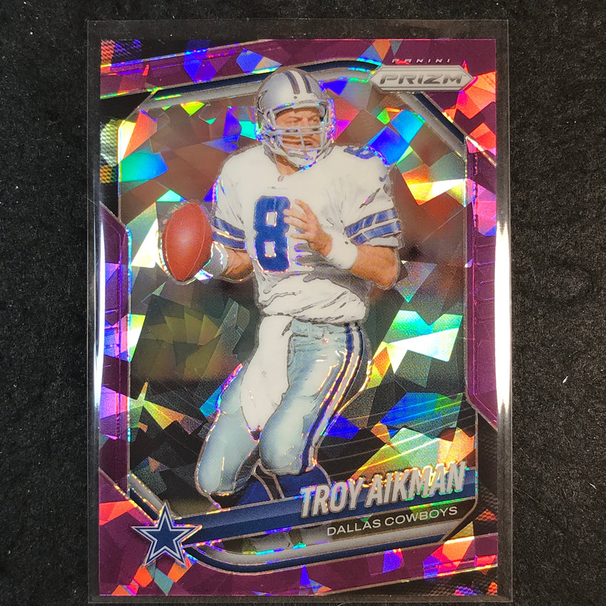 2025 Prizm Football TROY AIKMAN Base Purple Ice /225 #179