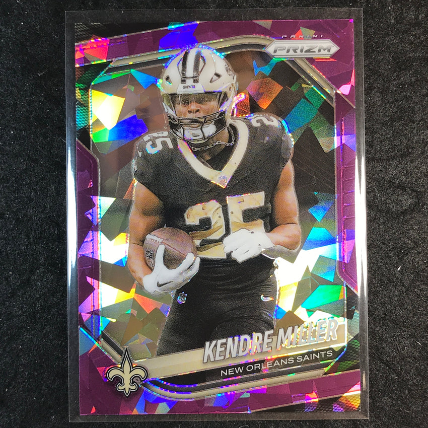 2025 Prizm Football KENDRE MILLER Base Purple Ice /225 #191