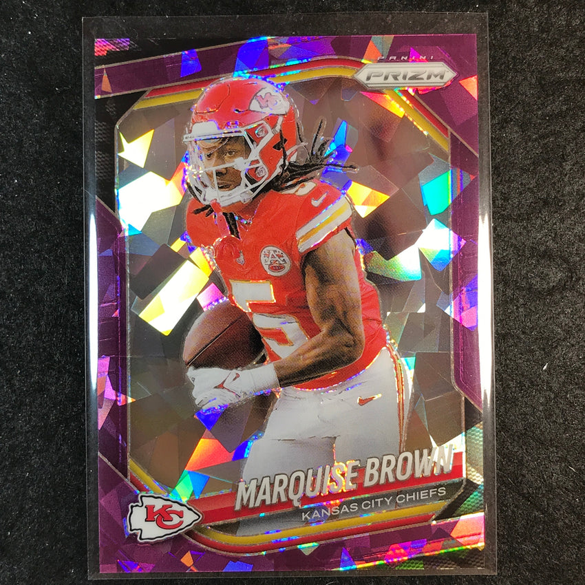 2025 Prizm Football MARQUISE BROWN Base Purple Ice /225 #287