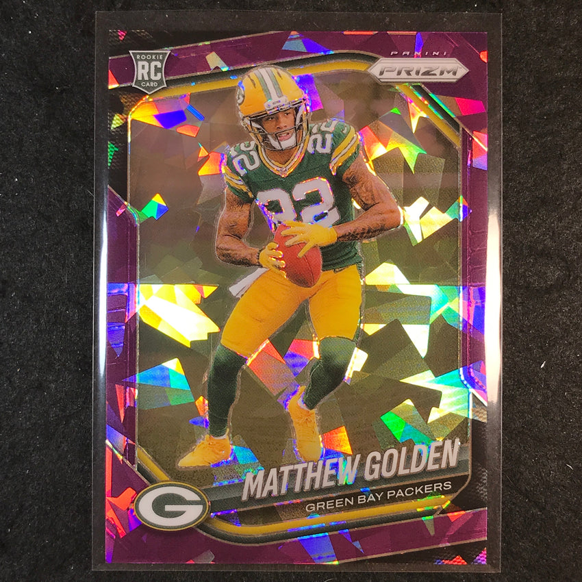 2025 Prizm Football MATTHEW GOLDEN Rookie Base Purple Ice /225 #326