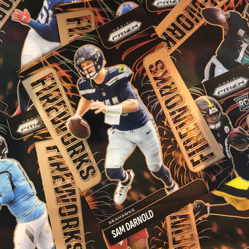 2025 Prizm Football JOSH ALLEN Fireworks Base #23