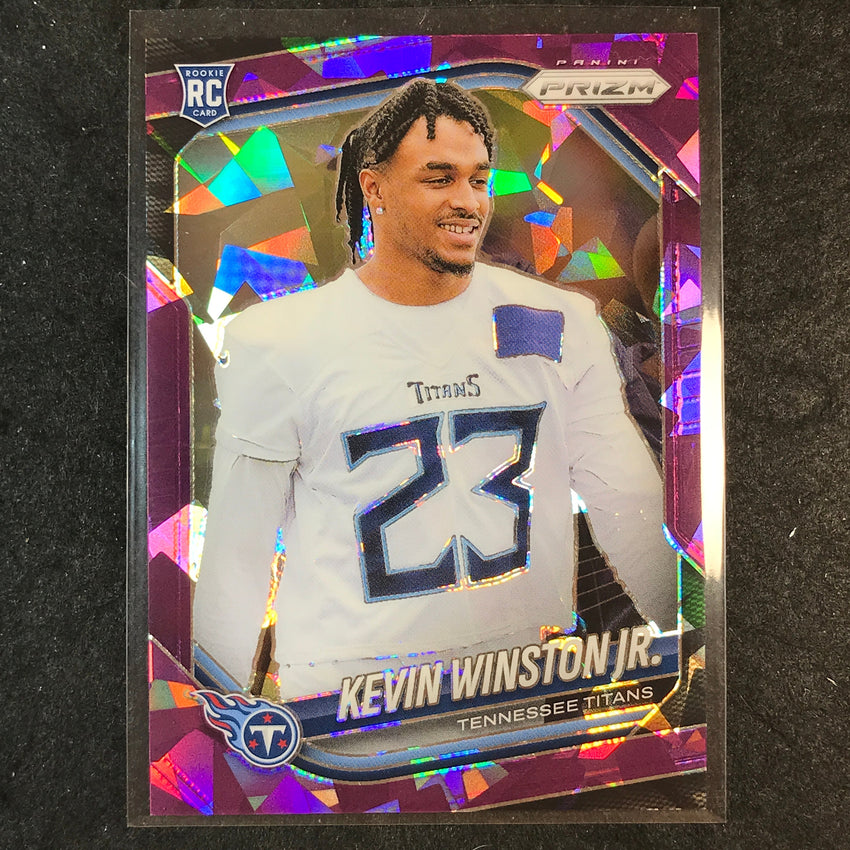 2025 Prizm Football KEVIN WINSTON JR. Rookie Base Purple Ice /225 #340