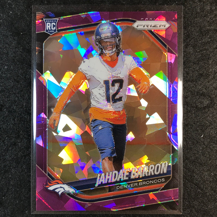 2025 Prizm Football JAHDAE BARRON Rookie Base Purple Ice /225 #350