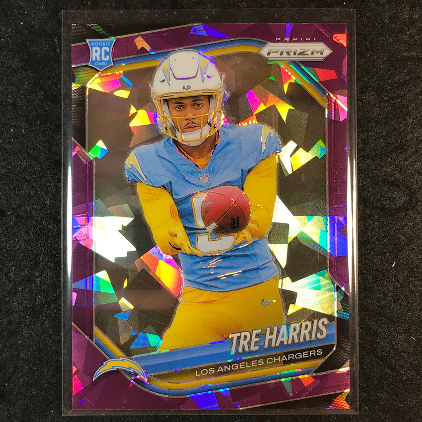 2025 Prizm Football TRE HARRIS Rookie Base Purple Ice /225 #371