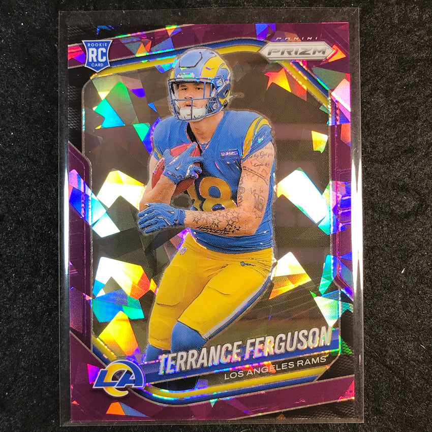 2025 Prizm Football TERRANCE FERGUSON Rookie Base Purple Ice /225 #379