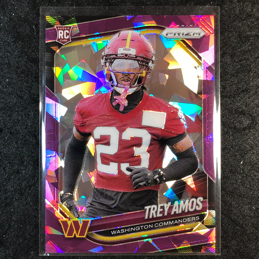 2025 Prizm Football TREY AMOS Rookie Base Purple Ice /225 #400