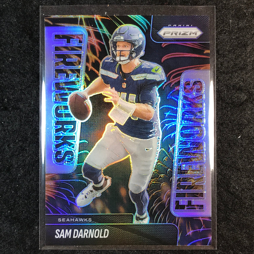 2025 Prizm Football SAM DARNOLD Fireworks Silver #3