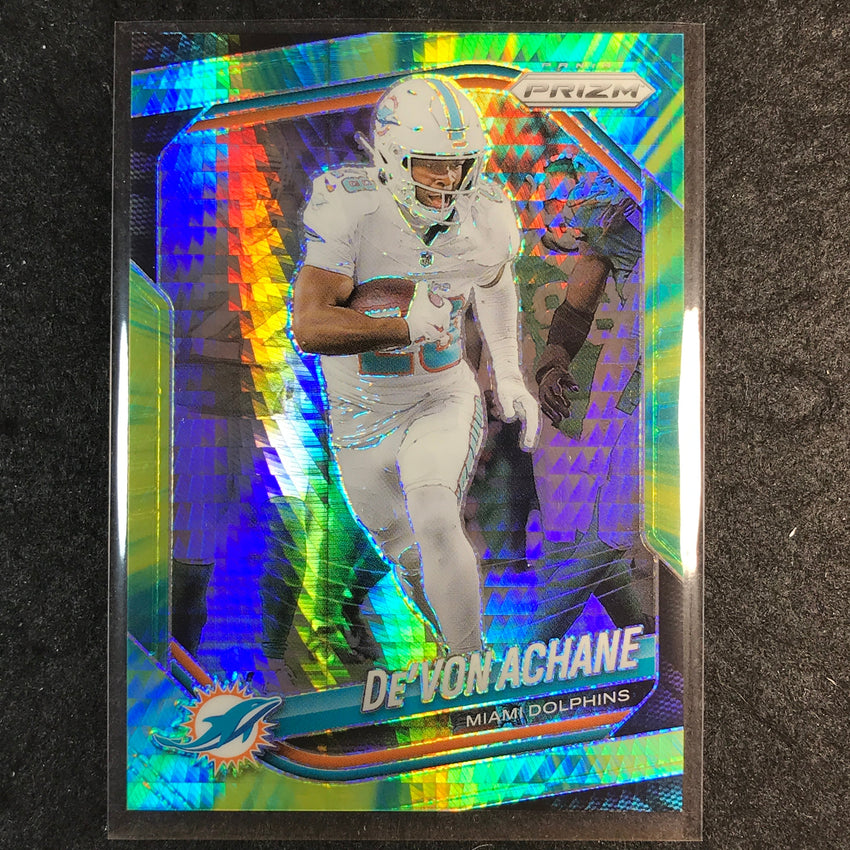 2025 Prizm Football DE'VON ACHANE Base Hyper /200 #150