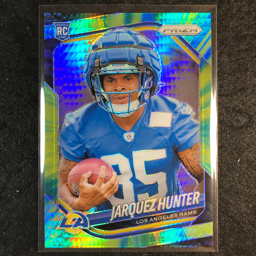 2025 Prizm Football JARQUEZ HUNTER Rookie Base Hyper /200 #353