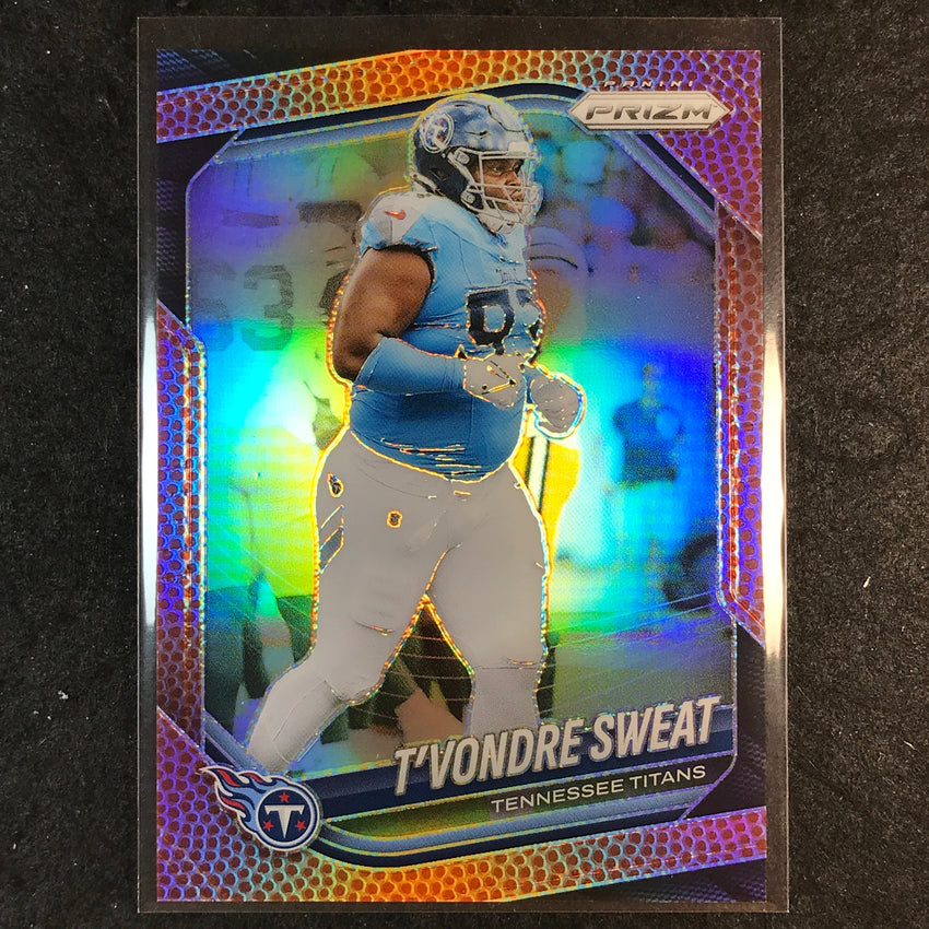 2025 Prizm Football T'VONDRE SWEAT Base Pigskin /180 #80