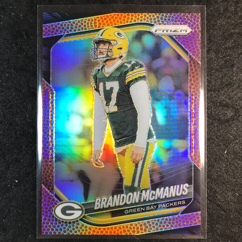 2025 Prizm Football BRANDON MCMANUS Base Pigskin /180 #290
