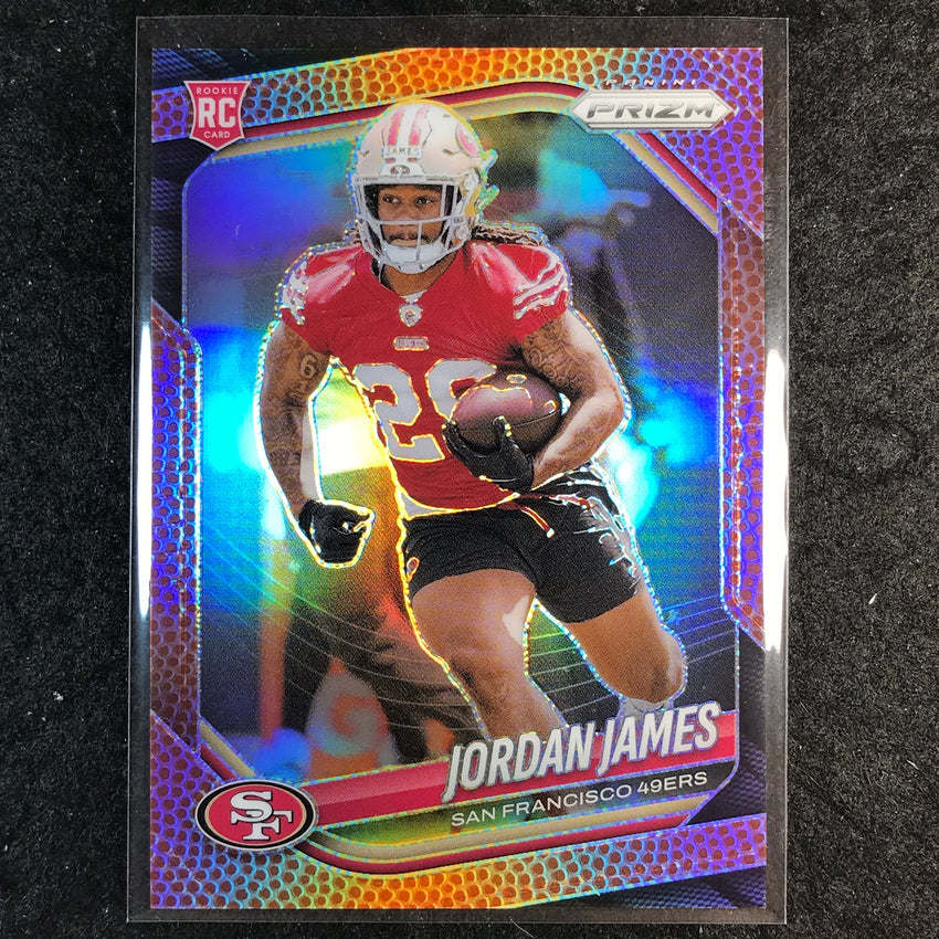 2025 Prizm Football JORDAN JAMES Rookie Base Pigskin /180 #323