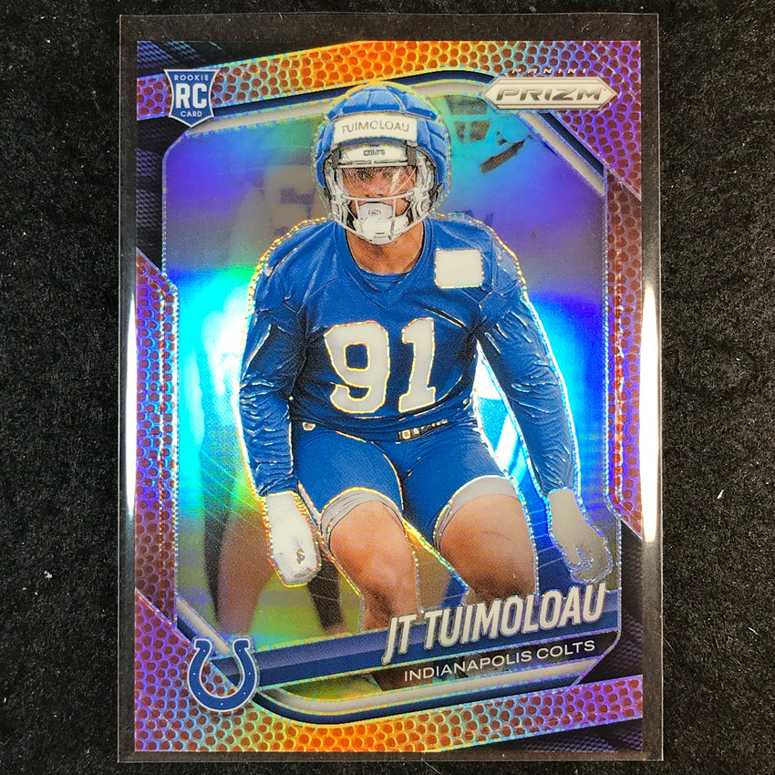 2025 Prizm Football JT TUIMOLOAU Rookie Base Pigskin /180 #324