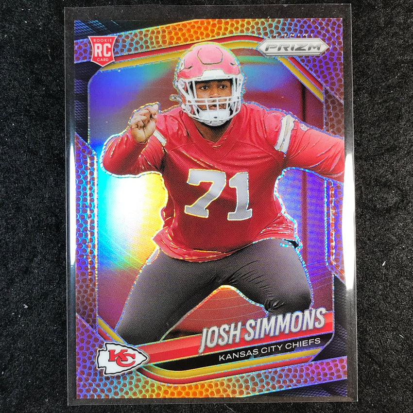 2025 Prizm Football JOSH SIMMONS Rookie Base Pigskin /180 #337