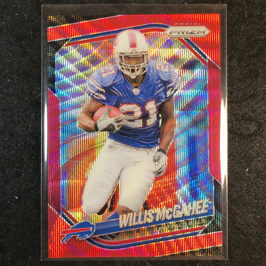 2025 Prizm Football WILLIS MCGAHEE Base Red Wave /149 #45