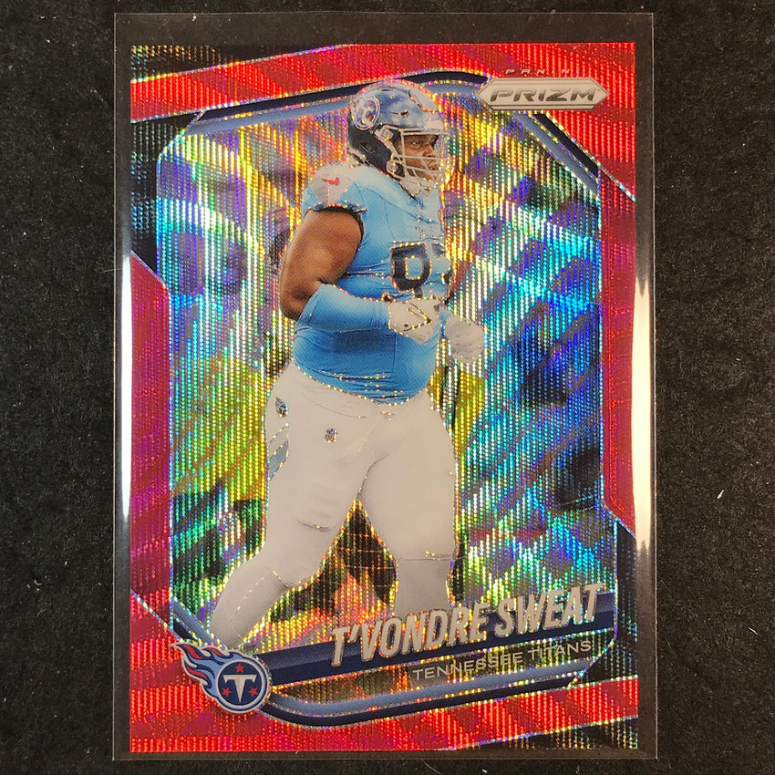 2025 Prizm Football T'VONDRE SWEAT Base Red Wave /149 #80