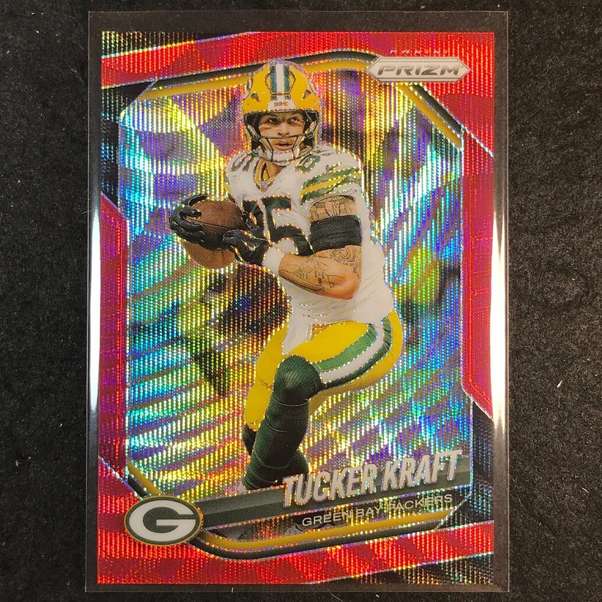 2025 Prizm Football TUCKER KRAFT Base Red Wave /149 #127