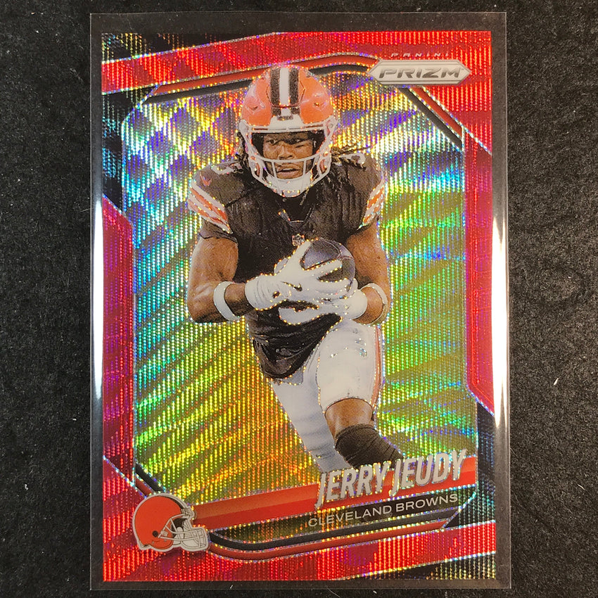 2025 Prizm Football JERRY JEUDY Base Red Wave /149 #146