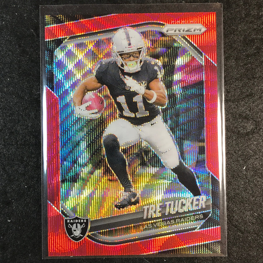 2025 Prizm Football TRE TUCKER Base Red Wave /149 #162