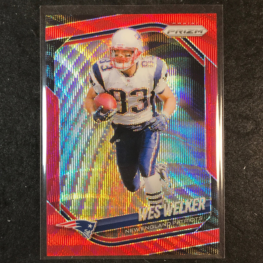 2025 Prizm Football WES WELKER Base Red Wave /149 #181