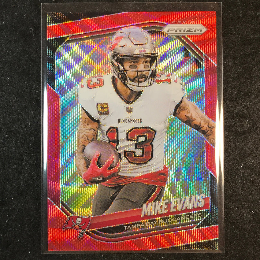 2025 Prizm Football MIKE EVANS Base Red Wave /149 #225