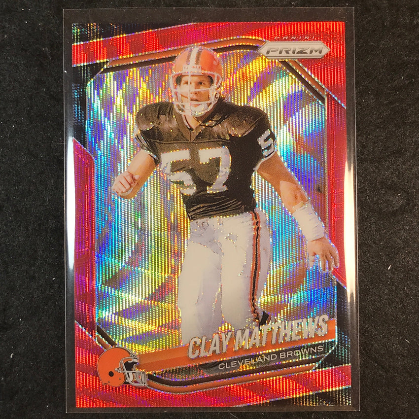 2025 Prizm Football CLAY MATTHEWS Base Red Wave /149 #251