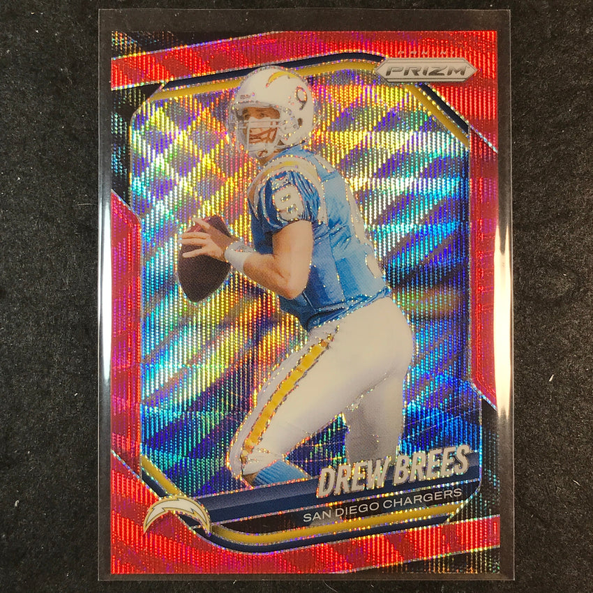 2025 Prizm Football DREW BREES Base Red Wave /149 #266
