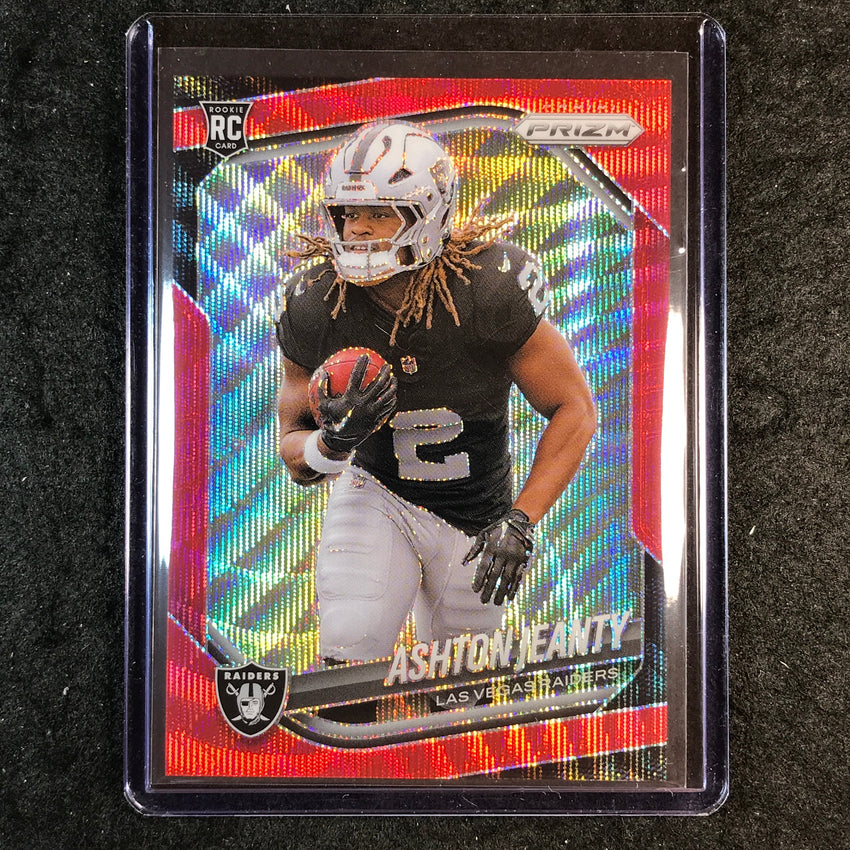 2025 Prizm Football ASHTON JEANTY Rookie Base Red Wave /149 #315
